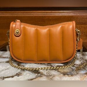 Coach Tan Leather Shoulder Bag